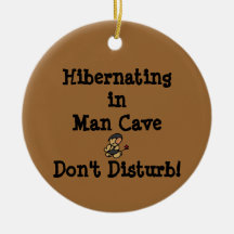 Winterschlafs Halten in der Mann-Höhle Weihnachtsornament