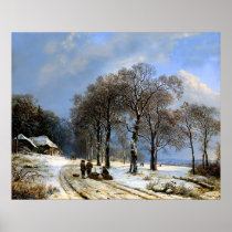 Winterschneeszene