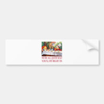 Wir sind, Sie passen nach rechts herein alles ziem Auto Sticker