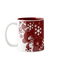 Wirbelndes Schnee-Rot