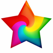 Wirble Regenbogen-Sterne