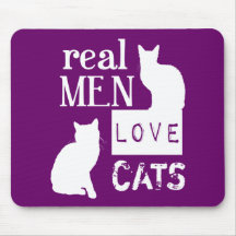 Wirkliche Mann-Liebe-Katzen (verfügbar in allen Fa Mauspad