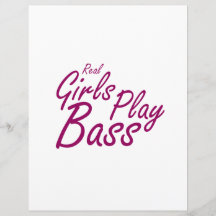 Wirklicher Mädchen-Spiel-Baß 2 lila Personalisierte Flyer