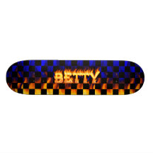 Wirkliches Feuer Bettys Skatersollie Skateboard Bedrucktes Skateboard