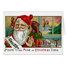 Wispering à Père Noël Cartes De Vœux