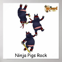 Wizard101 Ninja Schwein-Plakat