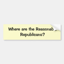 Wo sind die angemessenen Republikaner? Autosticker