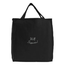 "Wolf-Anhänger!" Gestickte Taschen-Tasche