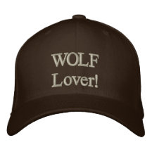 WOLF Liebhaber! Gestickte Kappe Besticktes Baseballcap