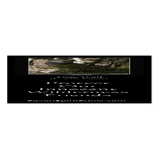 WOLF-SCHUTZ Bookmarks \ Profil-Karten Visitenkartenvorlagen