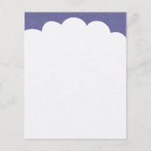 Wolken-Spitzen - lila Grau Bedruckte Flyer