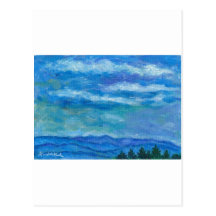 Wolken über dem blauen Ridge Postkarten