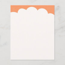 Wolkenspitzen - Pfirsich Individuelle Flyer