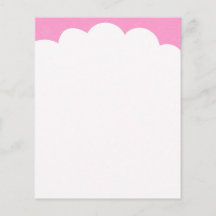 Wolkenspitzen - Rosa Flyerdesign