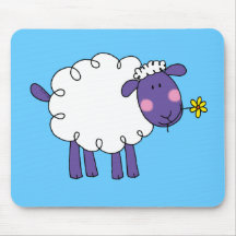 Wollige Schafe Mousepads