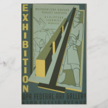 WPA - exposition d'art Prospectus En Couleur