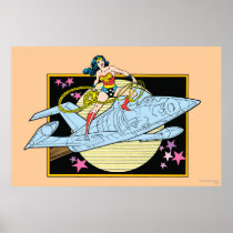 Wunder-Frau mit Jet