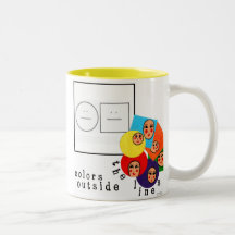 Wunderliche Keramik-Kaffeetasse - positiver Kunst-