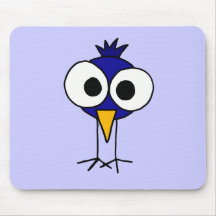 XX lustiger Drossel-Kunst-Cartoon Mauspads
