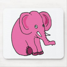 XX lustiger rosa Elefant Mousepad