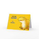Yellor Frog Card(customizable)