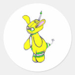 YellowFellow Runder Aufkleber