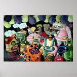 Yeti und Monster-Party! Plakatdrucke
