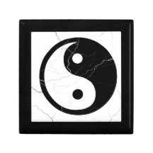 Yin noir et blanc et Yang Boîtes À Bijoux