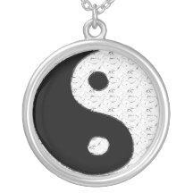 Yin und Yansterlingsilber-Halskette