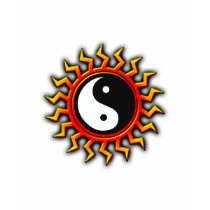 Yin Yang ausgeglichener Sun