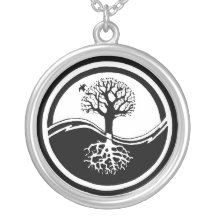 Yin Yang Baum-Halskette