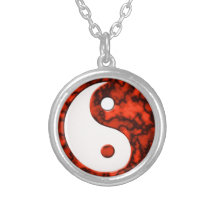 "Yin Yang Red Marble" Custom Jewelry