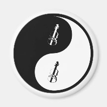 Yin Yang Viola Kühlschrankmagnet