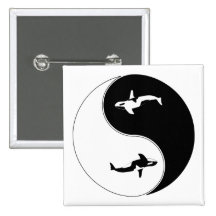 Yin Yang Wal Anstecknadel