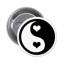 Ying Yang Liebe Anstecknadel