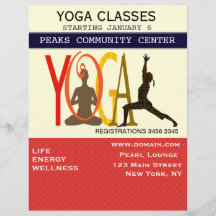 Yoga Bedruckte Flyer