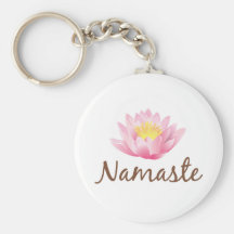 Yoga de fleur de Namaste Lotus Porte-clés