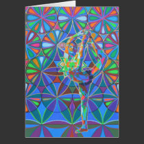 Yogadancer - 2012 as greetingcard karten