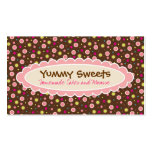 Yummy Süßigkeitens-Geschäfts-Karten Visitenkartenvorlage