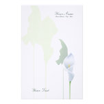 Zantedeschia stationnaire papier à lettre customisable