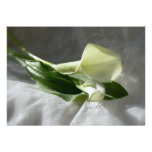 Zantedeschias sur le mariage blanc de dentelle invitations personnalisables