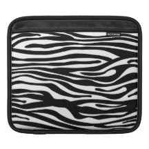 Zebra-Druck-Muster - Schwarzweiss Sleeve Für iPads
