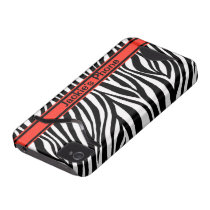 Zebra kundenspezifischer Fall-Kamerad ID™ iPhone 4 Iphone 4 Id Covers