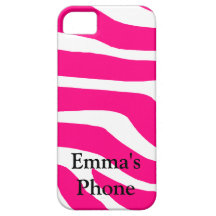 Zebra-mit Monogramm Name Etui Fürs iPhone 5