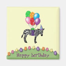 Zebrageburtstag Kühlschrankmagnete