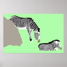 Zebramamma und Kinderplakat