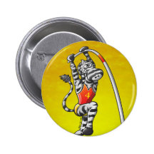 Zèbre de chambre forte de Polonais Pin's