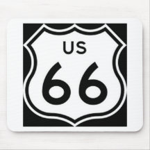 Zeichen US-Weg-66 Mousepad
