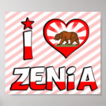 Zenia, CA Posters