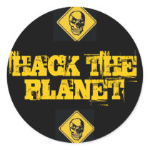 Zerhacken Sie die Planeten-Aufkleber
